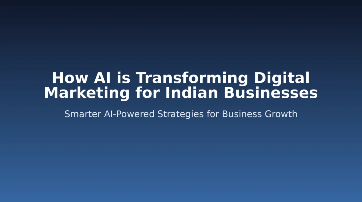 AI transforming digital marketing for Indian businesses